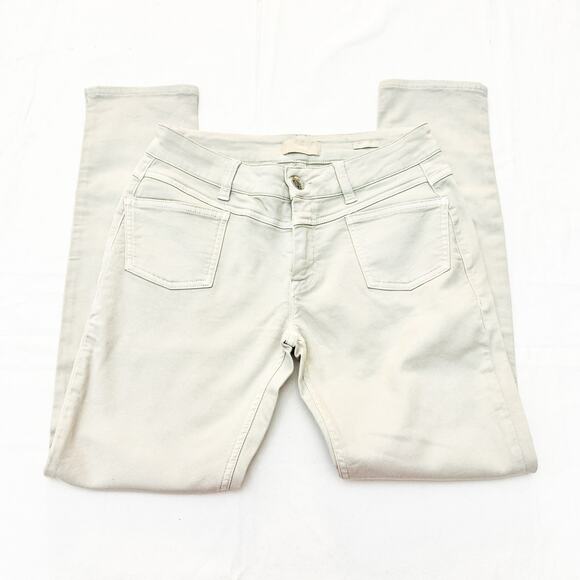 Closed Skinny Khaki Cream Zip Fly Light Wash Denim Jeans Zip Fly Size 26 - Picture 4 of 8